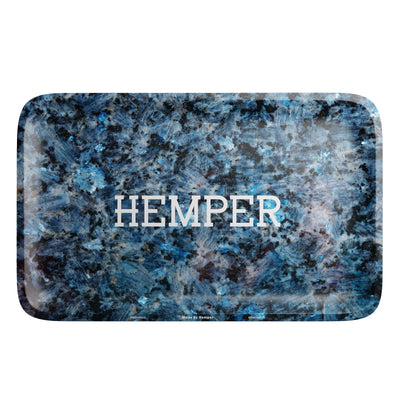 HEMPER  - Luxe Marble Black/Blue Rolling Tray