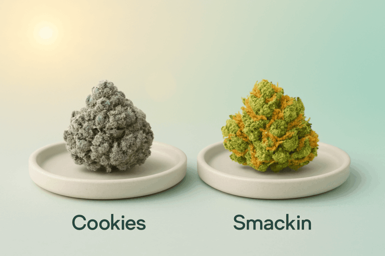 Cookies Strain Compared to Smackin Strain for Day Use