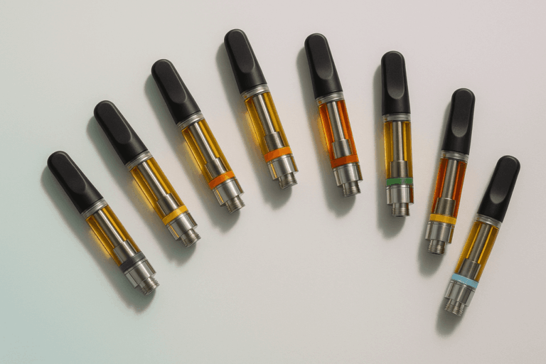 Kush Brand Carts Menu Options Broken Down